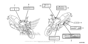 CTX700N DCT Лейбл предостережения