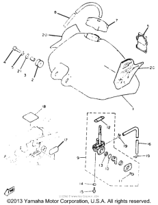 PW80E Топливный бак