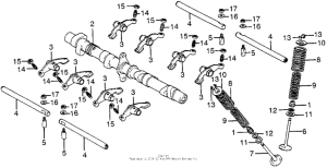 CB550 Распределительный вал и клапана