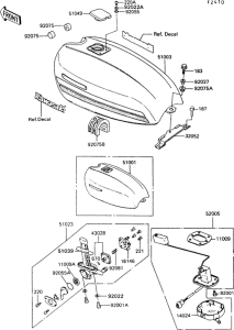 Z550 Топливный бак