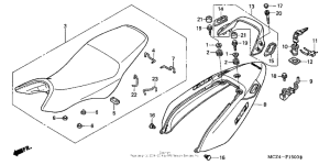 CB900F Seat + seat cowl