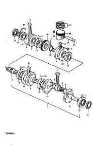 GS850 Вал коленчатый