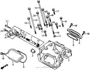 FT500 Крышка головки цилиндров