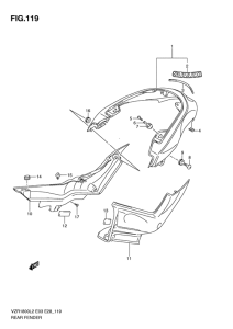 VZR1800 Заднее крыло
