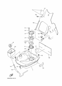 YP400 Топливный бак
