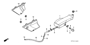 MT50F Side cover / oil tank