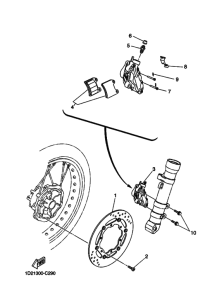XT660X Передний суппорт