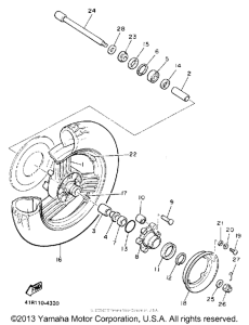 XVZ13DAC Переднее колесо