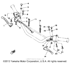 DT125H Handle switch-lever