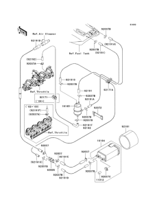 ZX1200 Топливная система