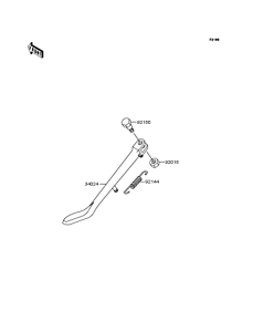 VN1500 Подножка