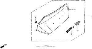 GL1500I L. side cover set 92