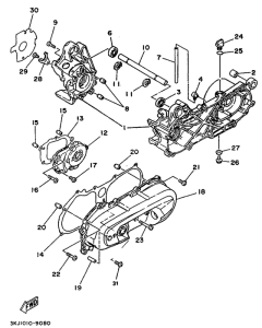 YE50 Картер двигателя