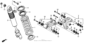 XR200R Rear shock absorber 93