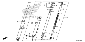 VT750RS Front fork (3)