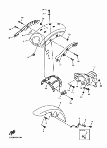 XVS950CU (ABS) フエンダ