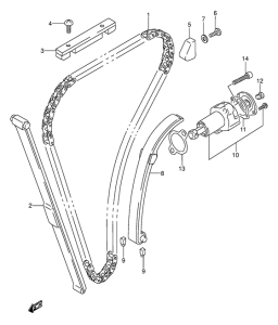 GS500 Держатель направляющей