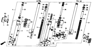  Передняя вилка