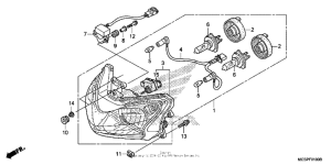 ST1300P (ABS) Фара