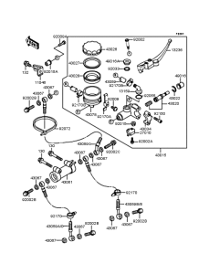ZX400 Главный тормозной цилиндр