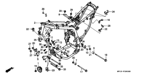 XRV750 Frame body