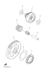 WR450F Муфта стартера