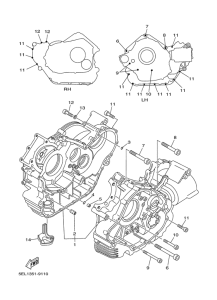 XVS1100A Картер двигателя