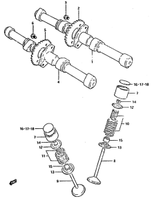 XN85 Распределительный вал-клапаны