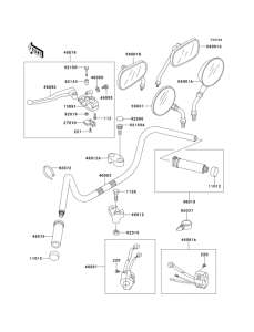 VN800 Handlebar(vn800-a3 / a3a / a4)