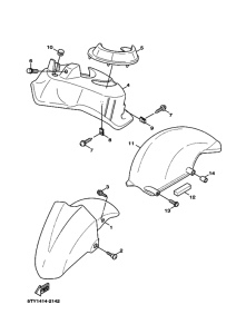 XC125 NXC125 Переднее крыло
