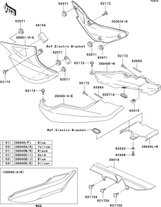 ER500 Side covers / chain cover(1 / 2)
