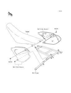 KX125 Сиденье