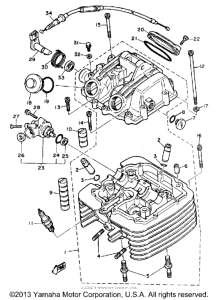 SRX600S Головка цилиндров
