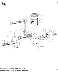 MC1 Crankshaft / piston / rotary valve