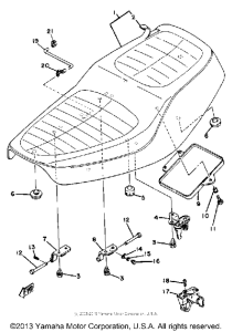 XS650G Сиденье