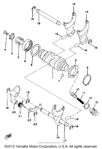TT500F Переключение скоростей