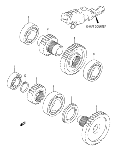 AN650 (ABS) Shaft counter / idler