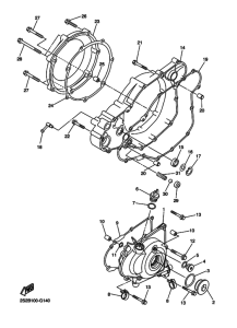  Crankcase cover ass`y  (v