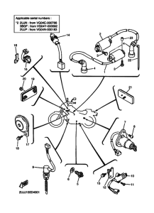 XV250 XV250V Equipo electrico
