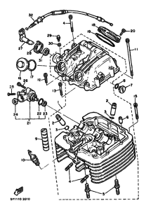 XT550 Головка цилиндров