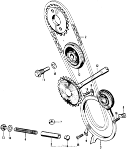SL90 Cam chain + chain tensioner