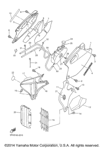 WR250FP Боковые обтекатели