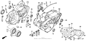 CR500R Картер двигателя
