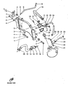 TZR125RR Radiator. hose