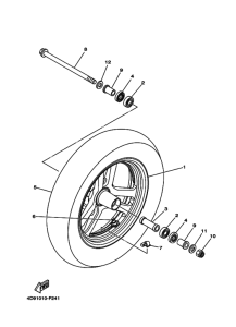 YP250 フロントホイ-ル