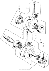 CB350 Коленвал