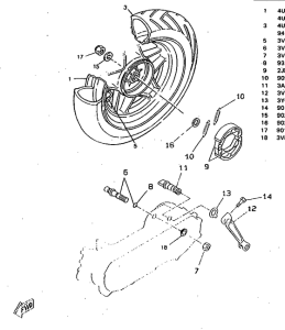 CW50RSP Переднее колесо