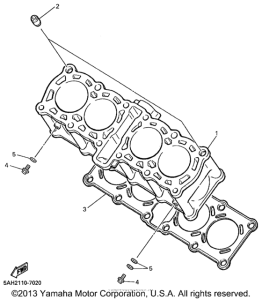 YZF600RLC Цилиндры