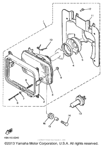 XT600WC (CA ED.) Фара