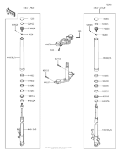 BR125 Передняя вилка